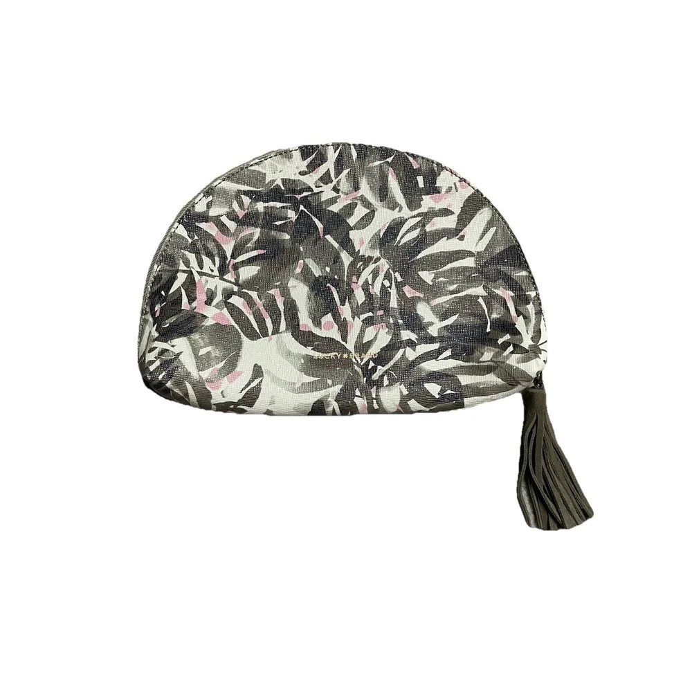 Lucky Brand Green Jungle Cosmetics Bag Style HKD0219 With Tassels 6.5